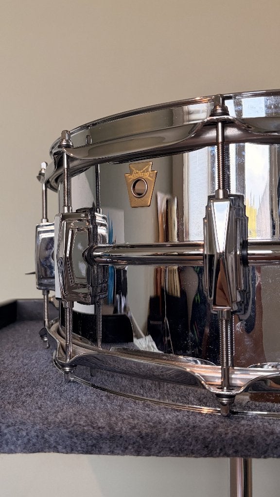 Ludwig LM402 - Supraphonic 14" x 6.5", Ophalen of Verzenden, Zo goed als nieuw, Ludwig