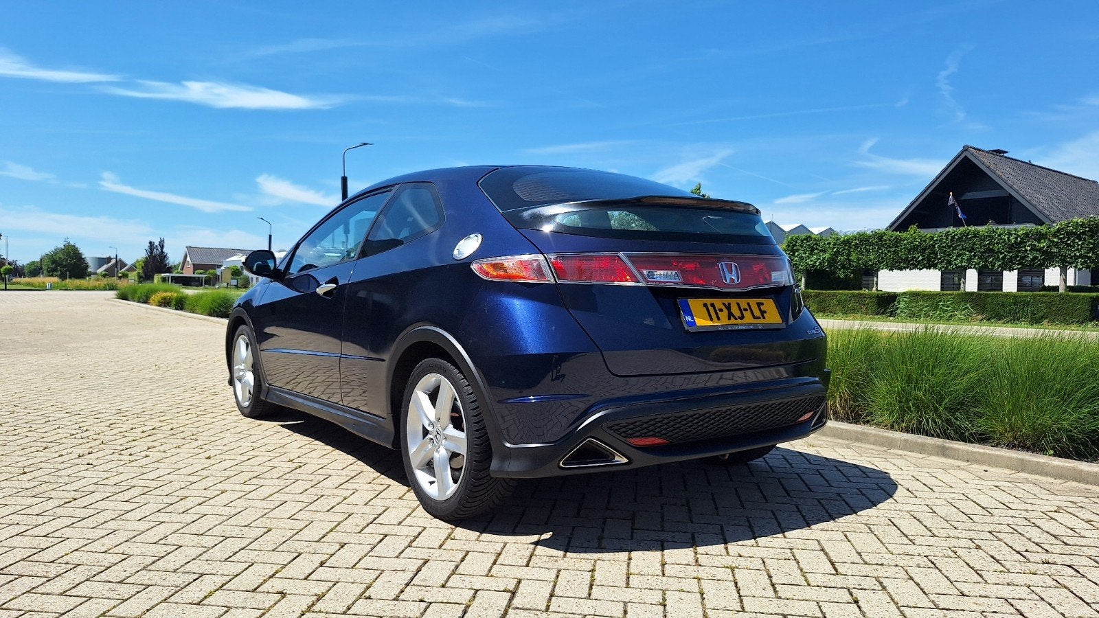 Honda Civic 1.8 Type-s Advantage 3DR 2007 Blauw, Auto's, Voorwielaandrijving, Zwart, 4 cilinders, 1799 cc