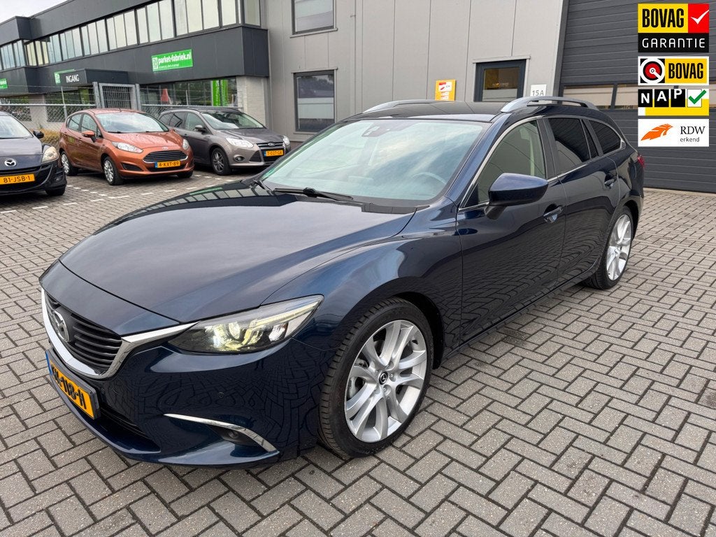 Mazda 6 Sportbreak 2.2D SkyActiv-D 150 Skylease GT, Auto's, 12 maanden, 730 kg, Gebruikt, Euro 6