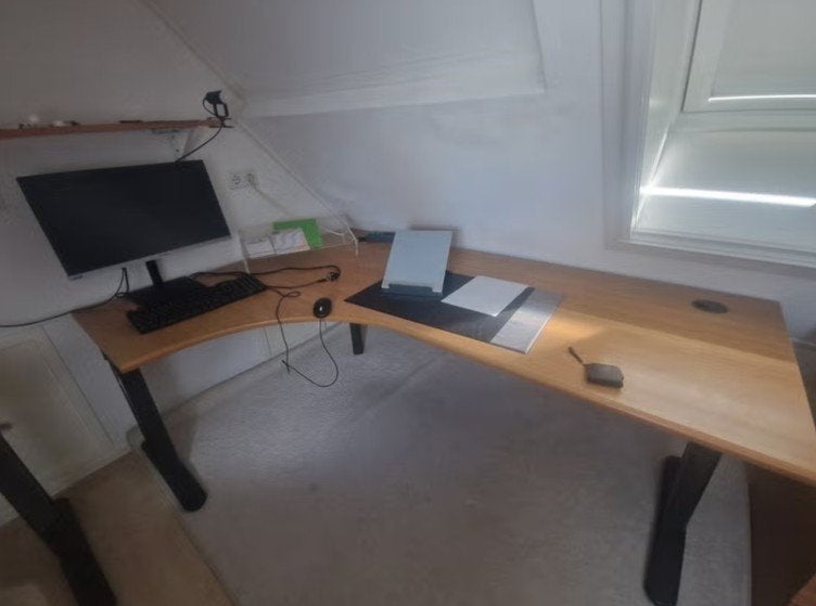 Nette Hoekbureau + ladenkast + printermeubel, Ophalen, Zo goed als nieuw, Hoekbureau