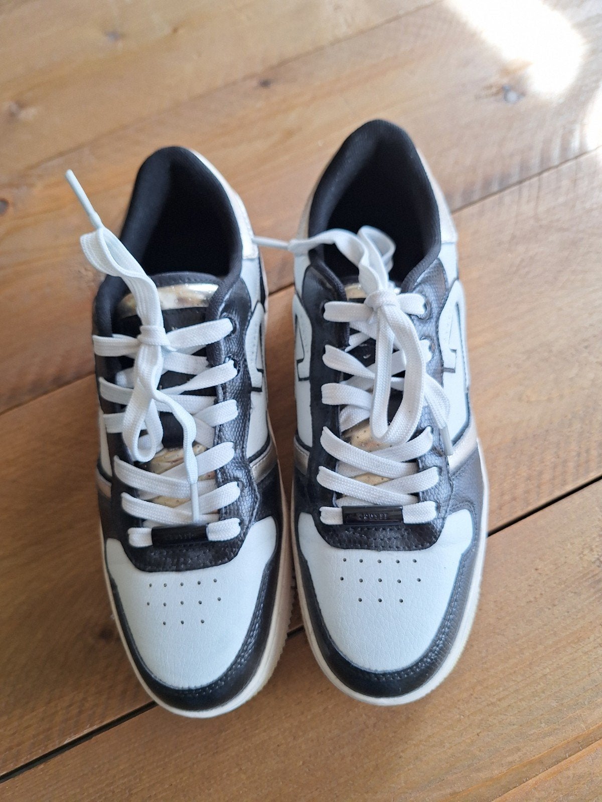 Cruyff Sneakers Dames - Zwart/Wit/Goud maat 38, Cruyff, Zwart, Ophalen of Verzenden, Sneakers of Gympen
