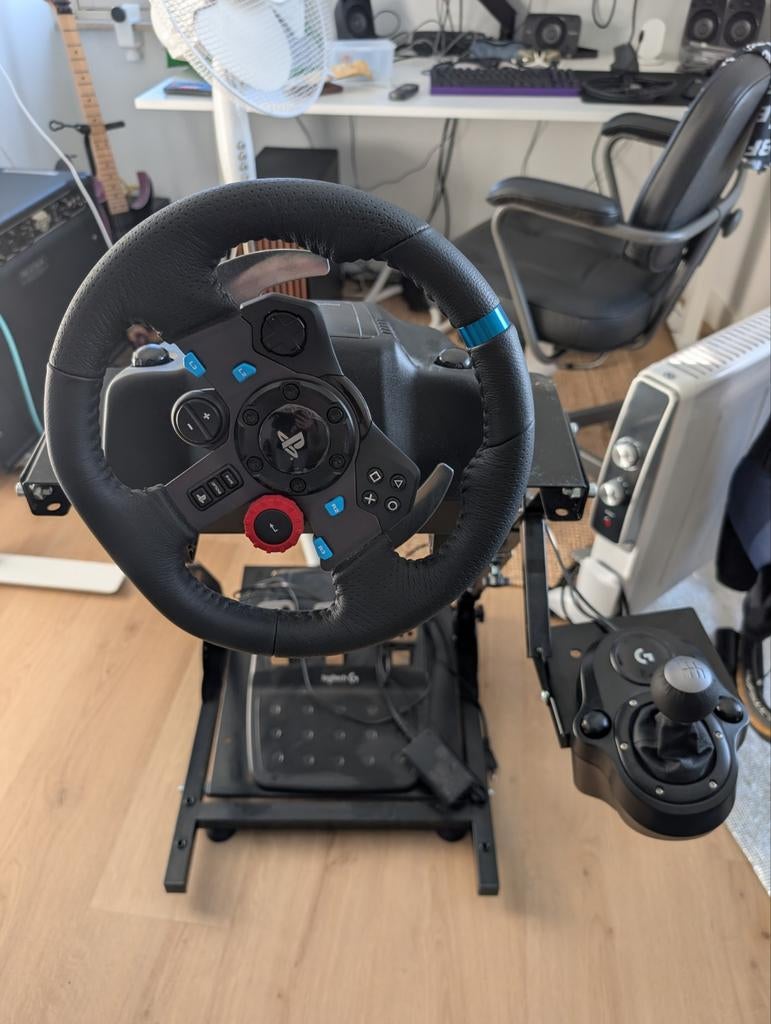 Logitech G29 Wheel with Shifter and VEVOR Stand, Ophalen, Zo goed als nieuw, Logitech