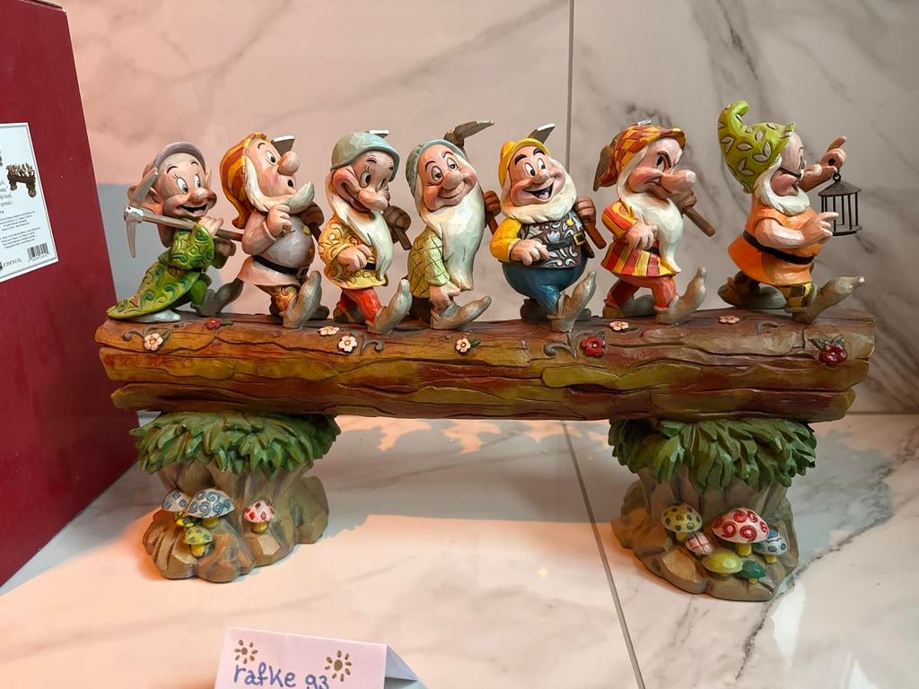 Disney Traditions 7 Dwergen met Muziek Beeldje (incl. doos), Verzamelen, Ophalen of Verzenden, Sneeuwwitje of Doornroosje, Zo goed als nieuw