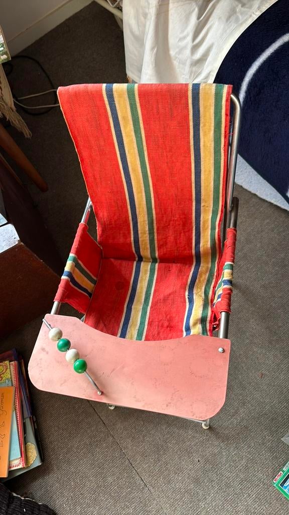 Vintage Poppenstoel, Kinderen en Baby's, Kinderkamer | Tafels en Stoelen, Ophalen, Zo goed als nieuw, Stoel(en)