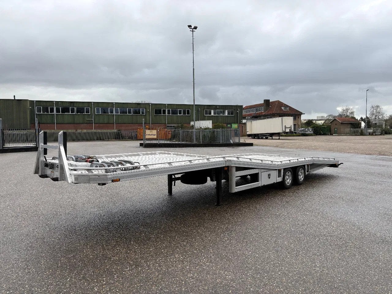 Tijhof Be oplegger autotransporter 5 ton (bj 2013), Auto's, Overige brandstoffen, Bedrijf, Aanhangers en Opleggers, Te koop