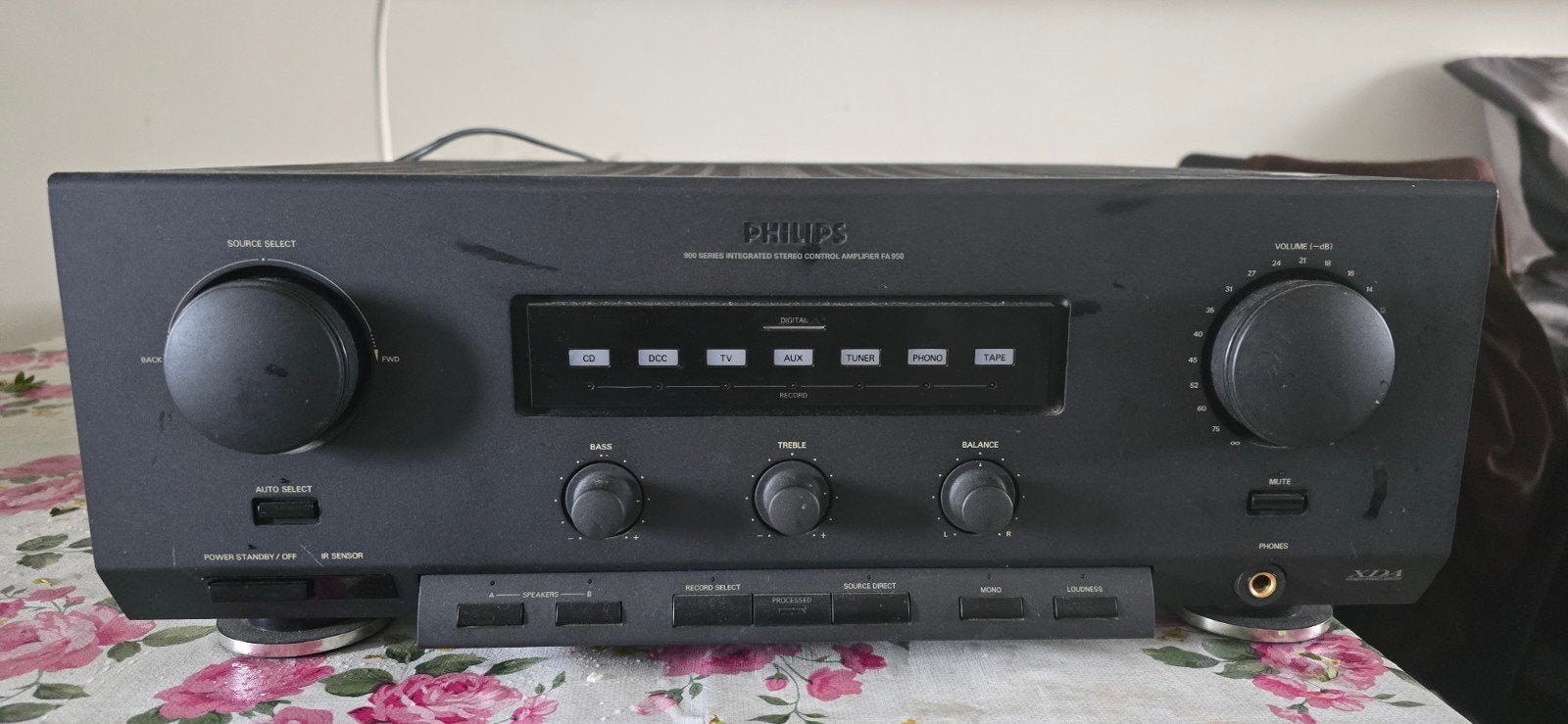 Philips FA930 Stereo Geïntegreerde Versterker, Overige merken, Gebruikt, Ophalen of Verzenden, 60 tot 120 watt
