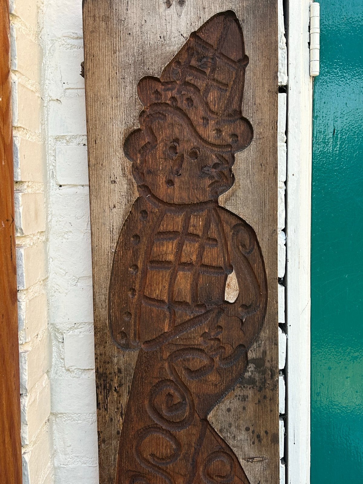 Antieke Speculaasplank - Man met Hoge Hoed, Ophalen