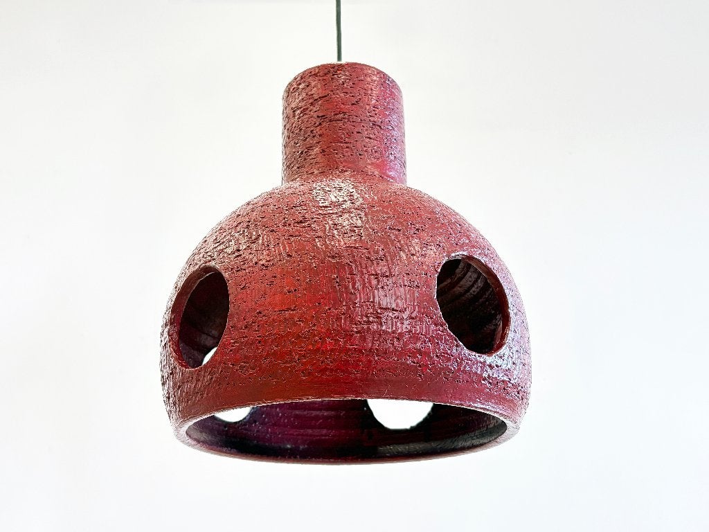 Vintage hanglamp brutalist keramiek west germany retro, Huis en Inrichting, Gebruikt, Keramiek, Seventies, west-germany, brutalist