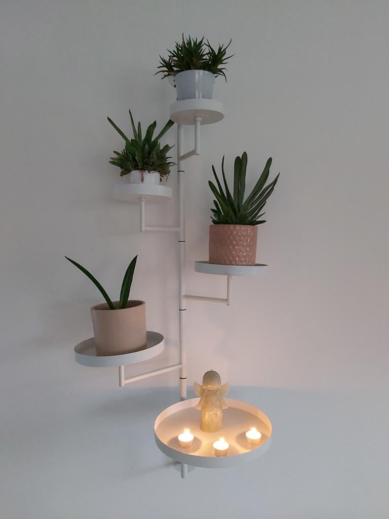 Mica decorations Perry wandrek wit metaal, Huis en Inrichting, Ophalen, Zo goed als nieuw