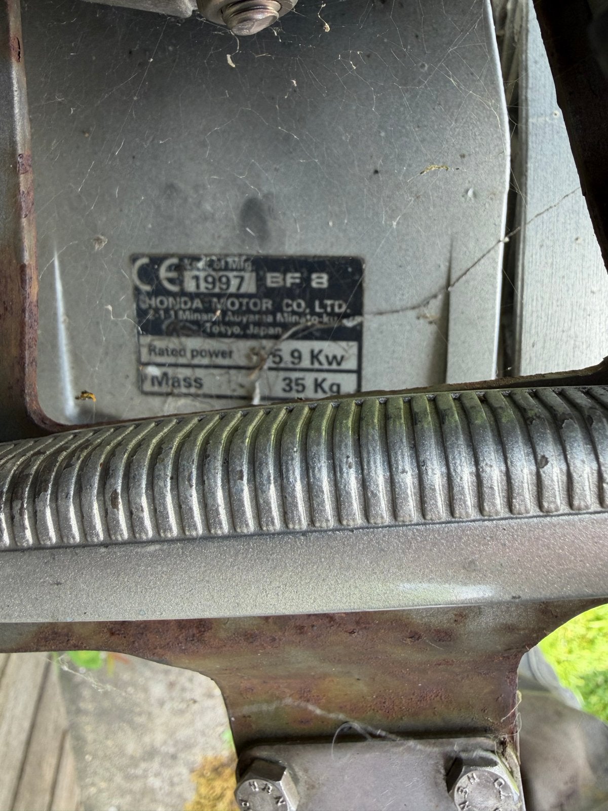 Honda BF8 Buitenboordmotor - 8 PK - 1997, Ophalen, Gebruikt, 5 tot 10 pk, Viertaktmotor
