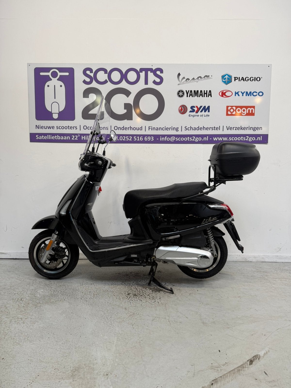 Kymco new like 150cc, Satelietbaan 22d, Maximaal 45 km/u, Ophalen of Verzenden, Zo goed als nieuw