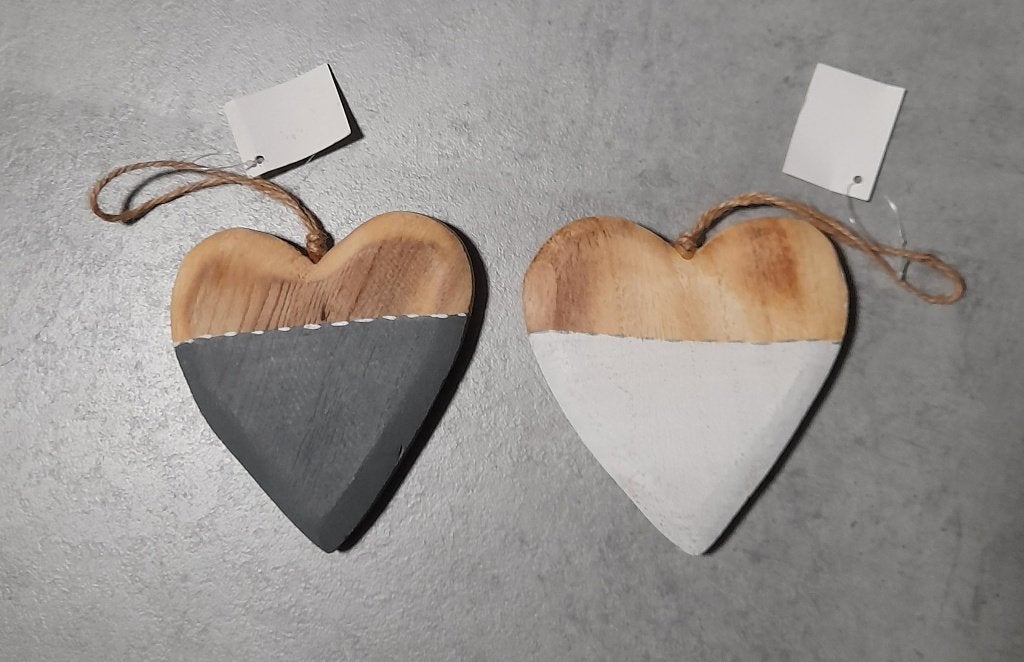2 NIEUWE HARTEN van hout, Ophalen of Verzenden, Nieuw, Hout