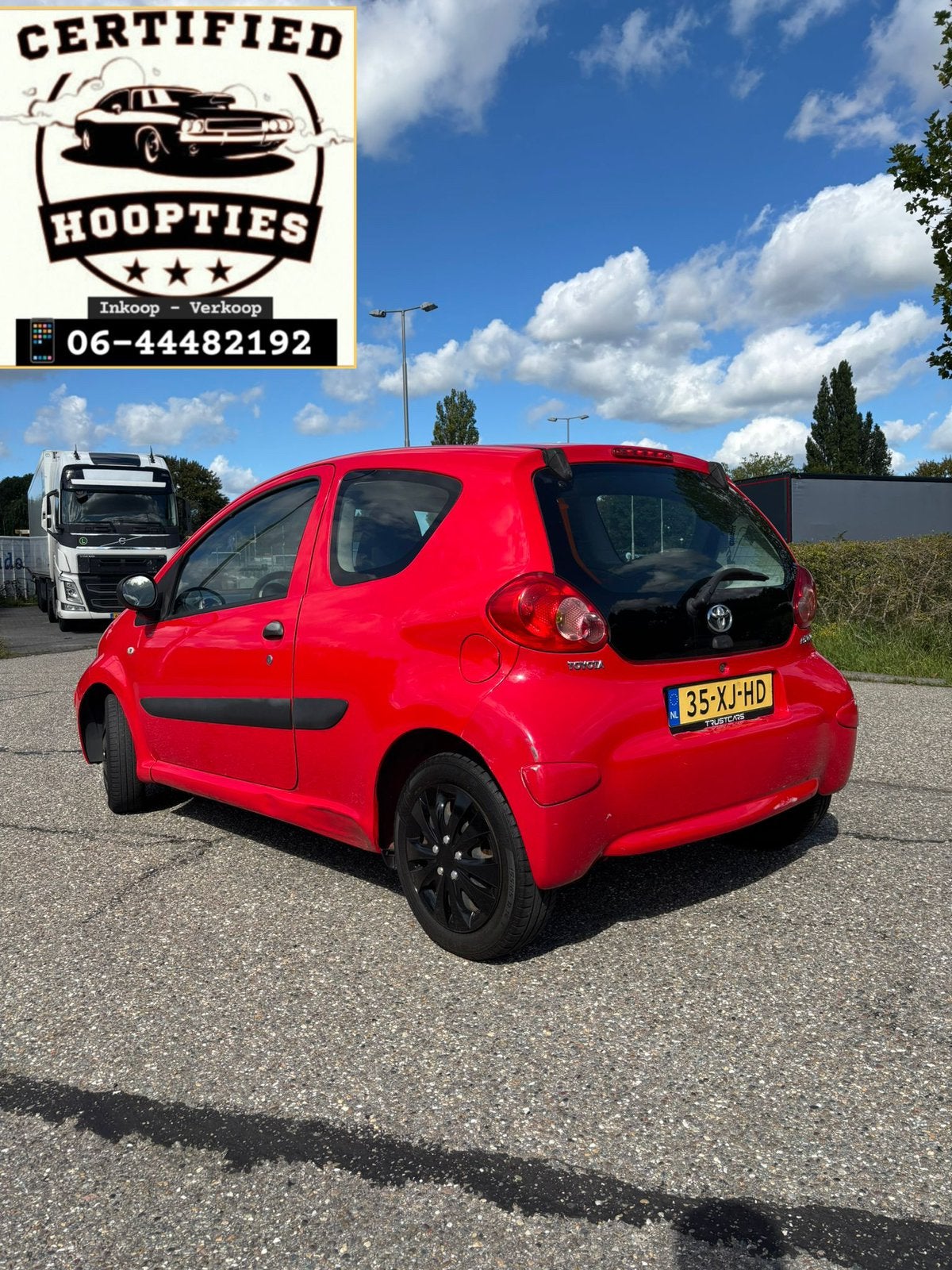 Toyota Aygo 1.0 3DRS 2007 Rood AIRCO APK 2/4/2026 RIJ KLAAR!, Voorwielaandrijving, 4 stoelen, 68 pk, Origineel Nederlands