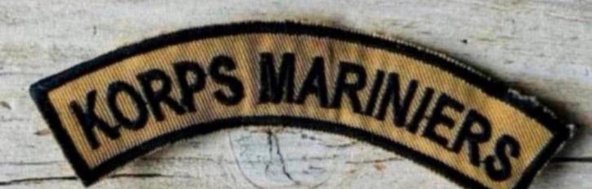 Korps Mariniers Schouder Embleem, Verzenden, Marine, Nederland, Embleem of Badge