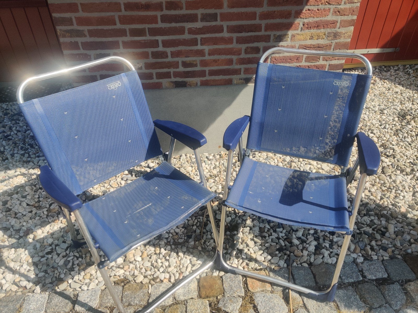 2 Crespo AL-219 campingstoelen, Ophalen, Zo goed als nieuw, Campingstoel