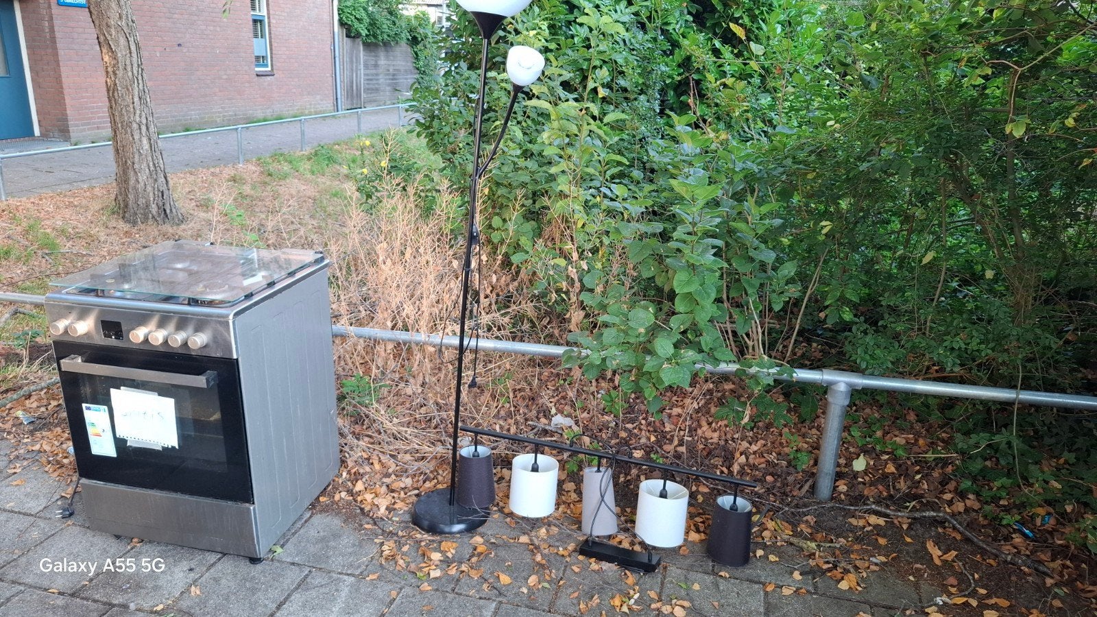 Fornuis met oven en kookplaat - Gratis af te halen, Ophalen, Gebruikt, Hete lucht, 60 cm of meer