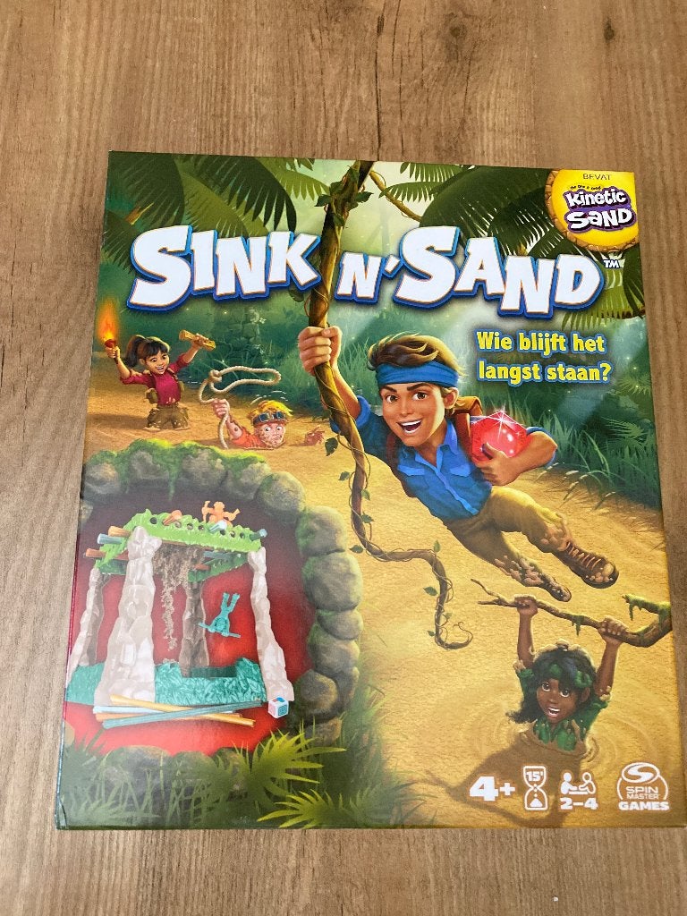Sink N Sand Spel: Wie blijft het langste staan?, Hobby en Vrije tijd, Een of twee spelers, Ophalen of Verzenden, Zo goed als nieuw