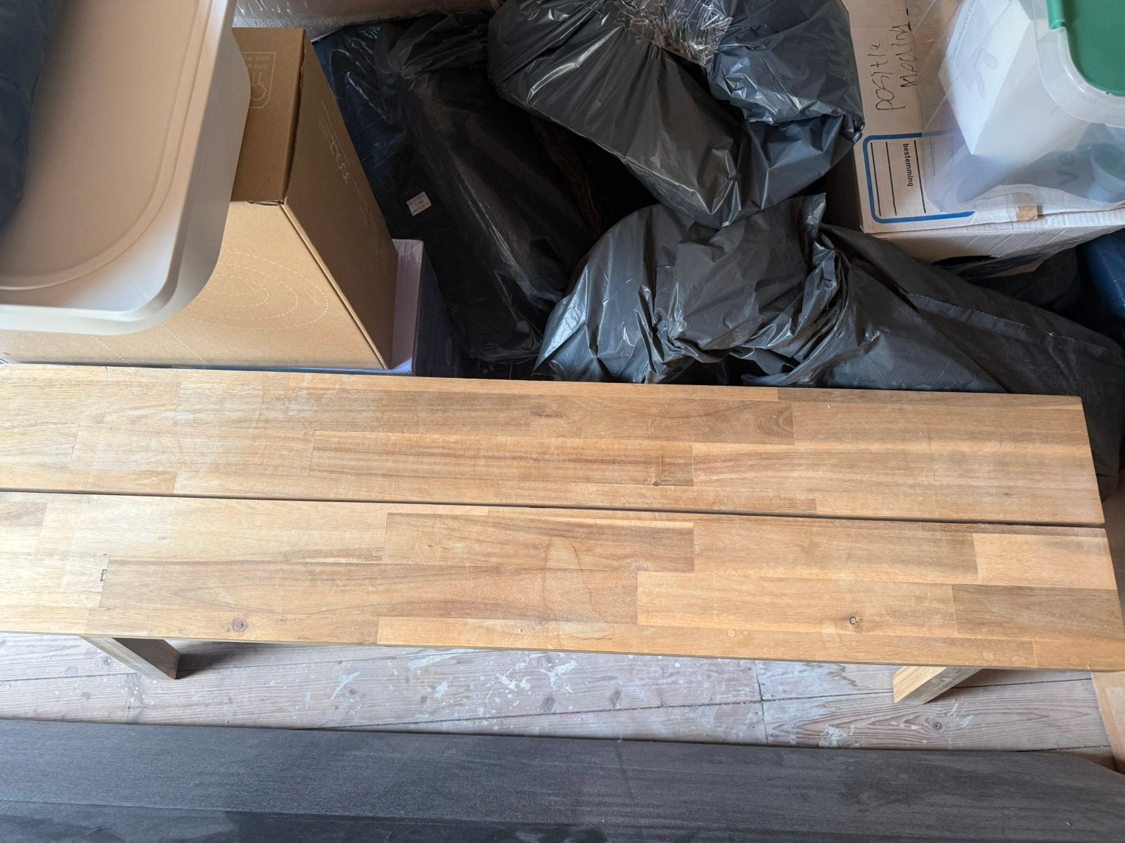 Skogsta bankje ikea / houtkleur, Ophalen, Gebruikt, Minder dan 25 mm, Plank