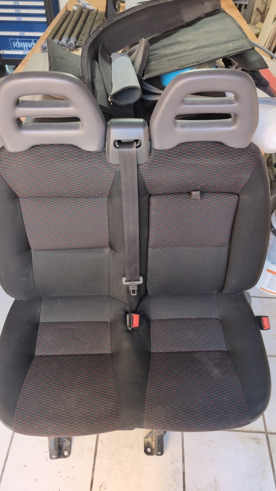 2-persoons bankje voor Peugeot Boxer / Fiat Ducato (2015), Auto-onderdelen, Interieur en Bekleding, Ophalen of Verzenden, Fiat