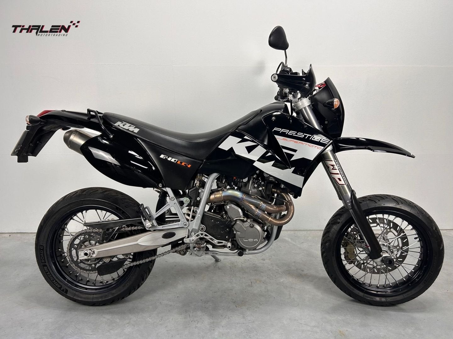 KTM 640 LC 4 Supermoto Prestige (bj 2004) 28,500 km, Motoren, Motoren | KTM, KTM, Motorrijbewijs A, Bedrijf, Onbekend