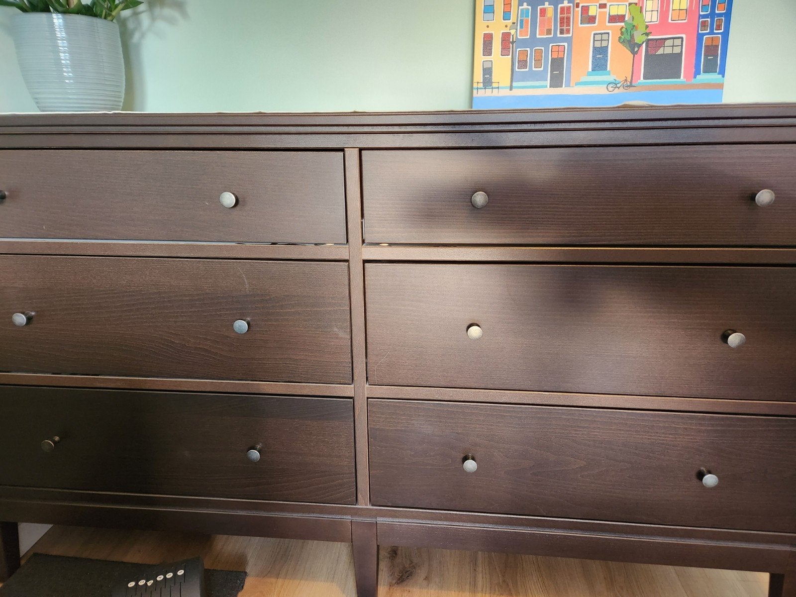 IKEA IDANÄS ladekast met 6 lades, donkerbruin, Huis en Inrichting, Kasten | Ladekasten, Ophalen, 5 laden of meer, 150 tot 200 cm