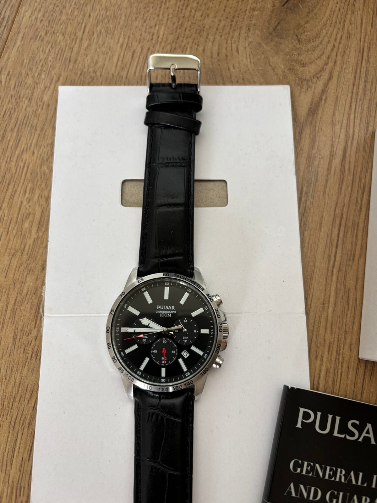 Herenhorloge Nieuw in Doos Siebel Juweliers, Ophalen of Verzenden, Zo goed als nieuw, Staal, Overige merken