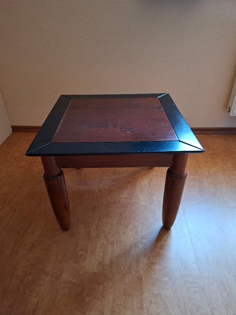 Oud bijzettafeltje lampentafel plantentafel, Ophalen, Minder dan 45 cm, Minder dan 55 cm, Gebruikt