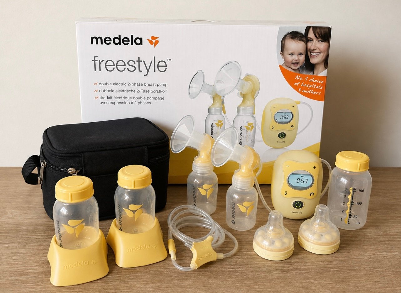 Medela Freestyle dubbele elektrische borstkolf, Ophalen, Zo goed als nieuw, Borstkolf