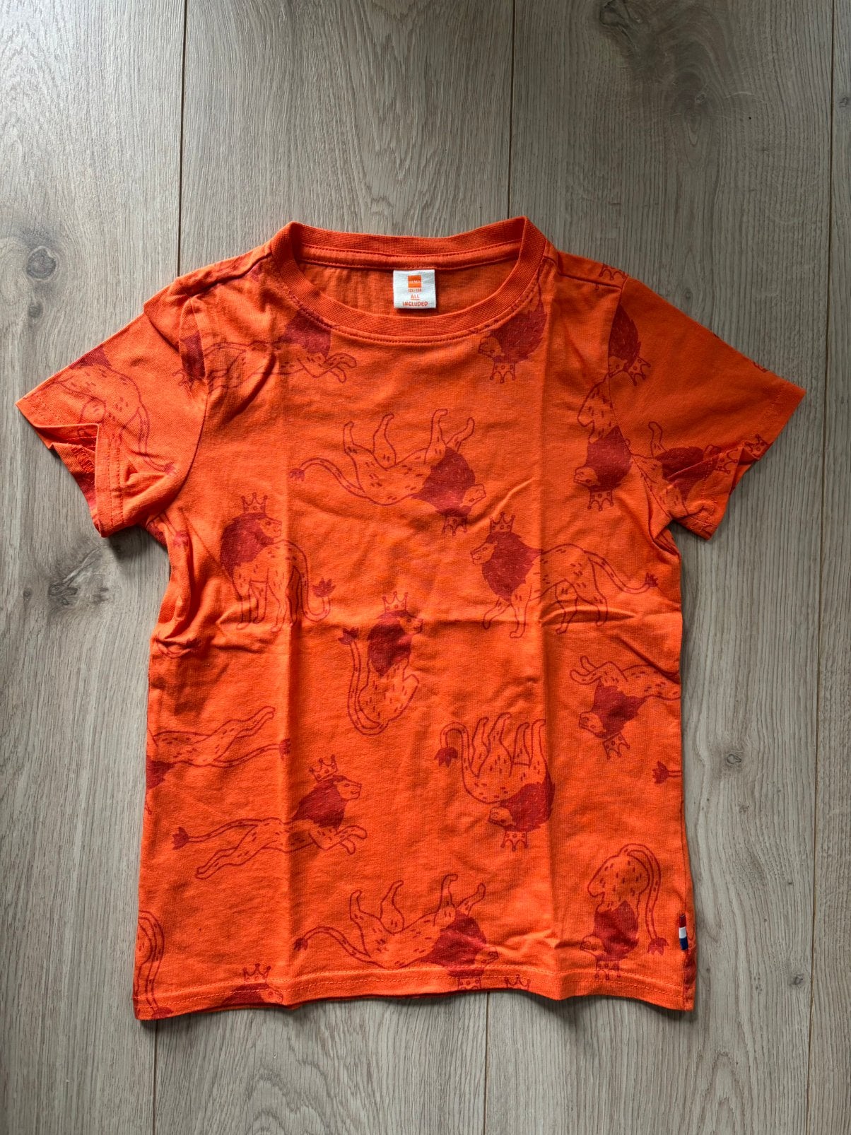 Hema oranje wk maat 122/128, Ophalen of Verzenden, Zo goed als nieuw, Jongen of Meisje, Shirt of Longsleeve