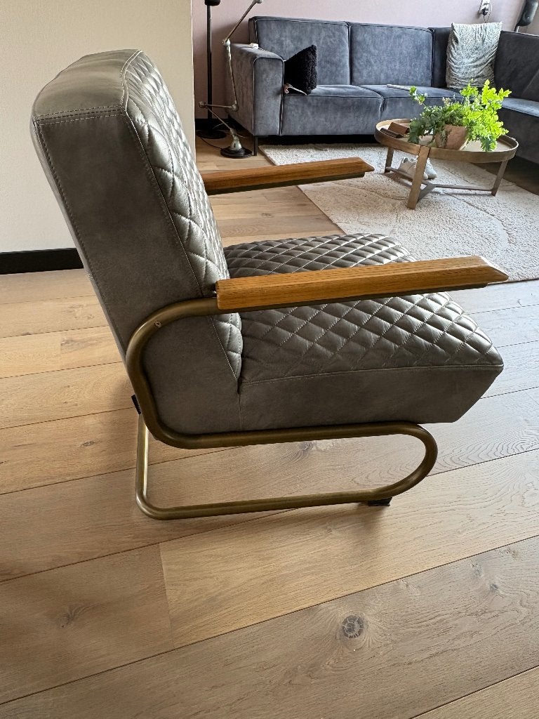 Fateuil, Ophalen, Gebruikt, Minder dan 75 cm, Leer