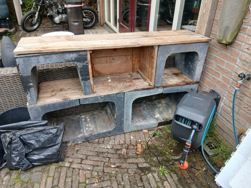 U element entraciet 30x30x40 6x, Ophalen