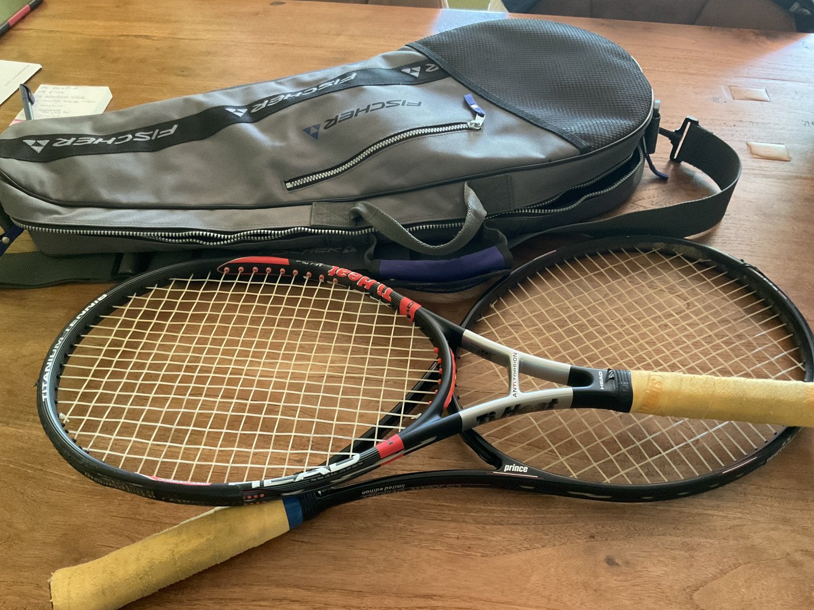 Tennisrackets plus tennistas, Sport en Fitness, Tennis, Ophalen, Gebruikt, Head, Racket