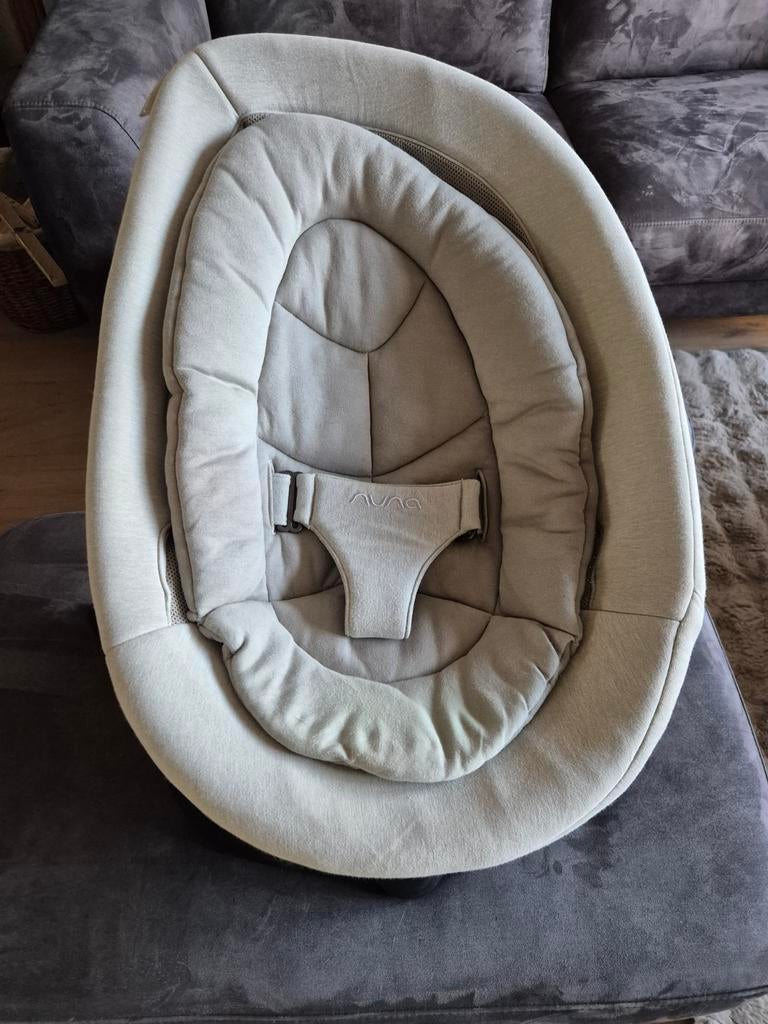 Te koop: Nuna Leaf Hazelwood incl. Motor, Gebruikt, Schommelstoel, Met gordel(s) of riempje(s), Ophalen