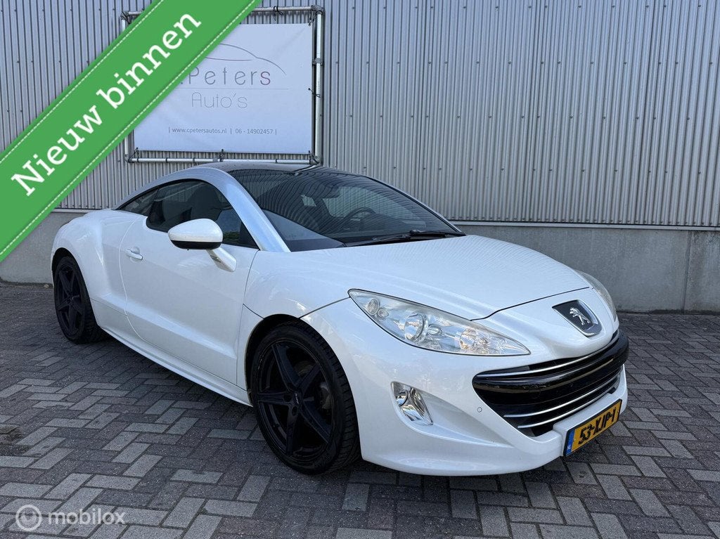 Peugeot RCZ 1.6 THP 2012 Wit Metallic / Leer / Stoelverwarmi, Auto's, Peugeot, Voorwielaandrijving, Euro 5, 15 km/l, Gebruikt
