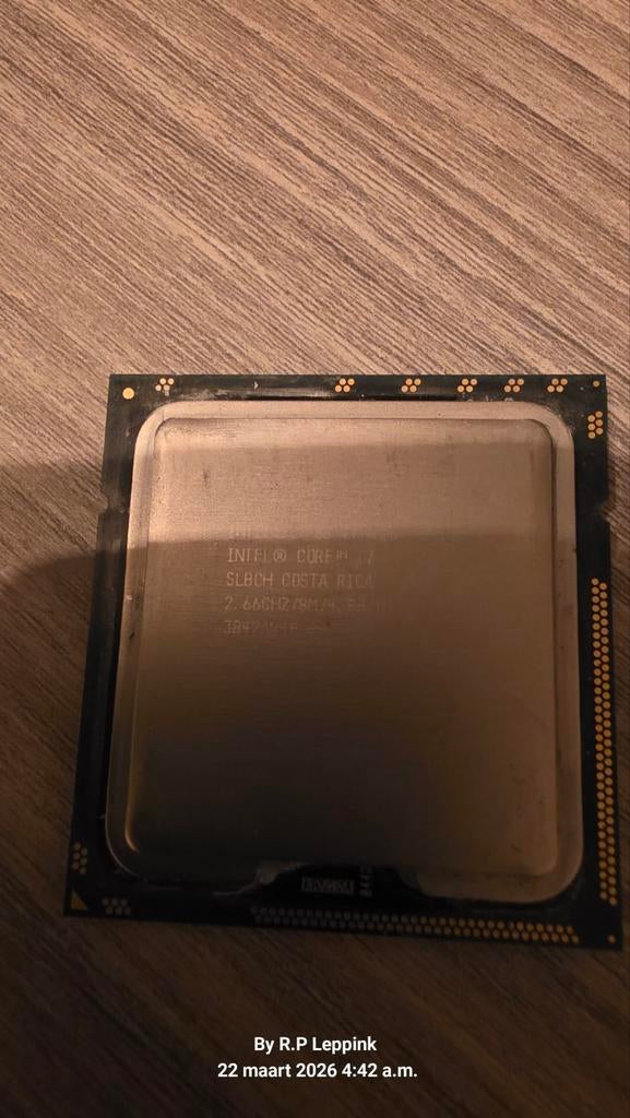 Intel Core i7 SLBCH 2.66GHz Processor, Computers en Software, Processors, Gebruikt, 2 tot 3 Ghz, Ophalen of Verzenden