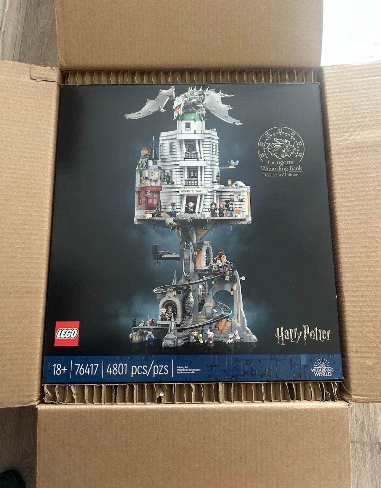 Lego 76417 Gringotts Wizarding bank - Nieuw, Ophalen of Verzenden, Nieuw, Complete set, Lego