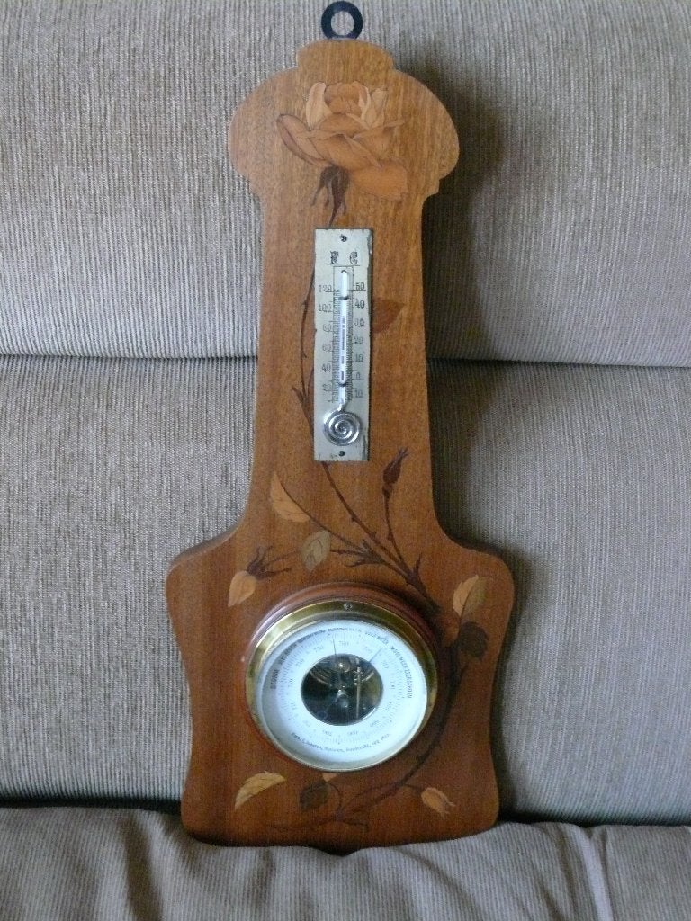 barometer  1910-1920. Dordrecht van voorheen Fa. I. Ioosten, Audio, Tv en Foto, Ophalen of Verzenden, Gebruikt, Barometer