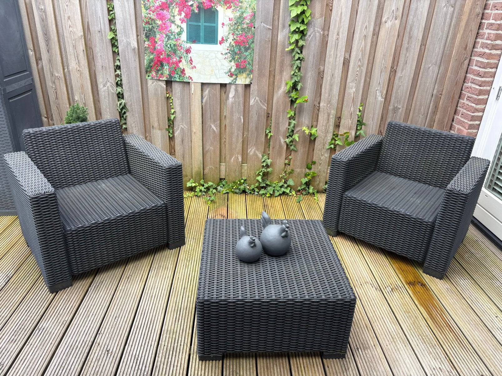 Tuinset van Allibert, Tuin en Terras, Ophalen, Gebruikt, Kunststof, Hocker