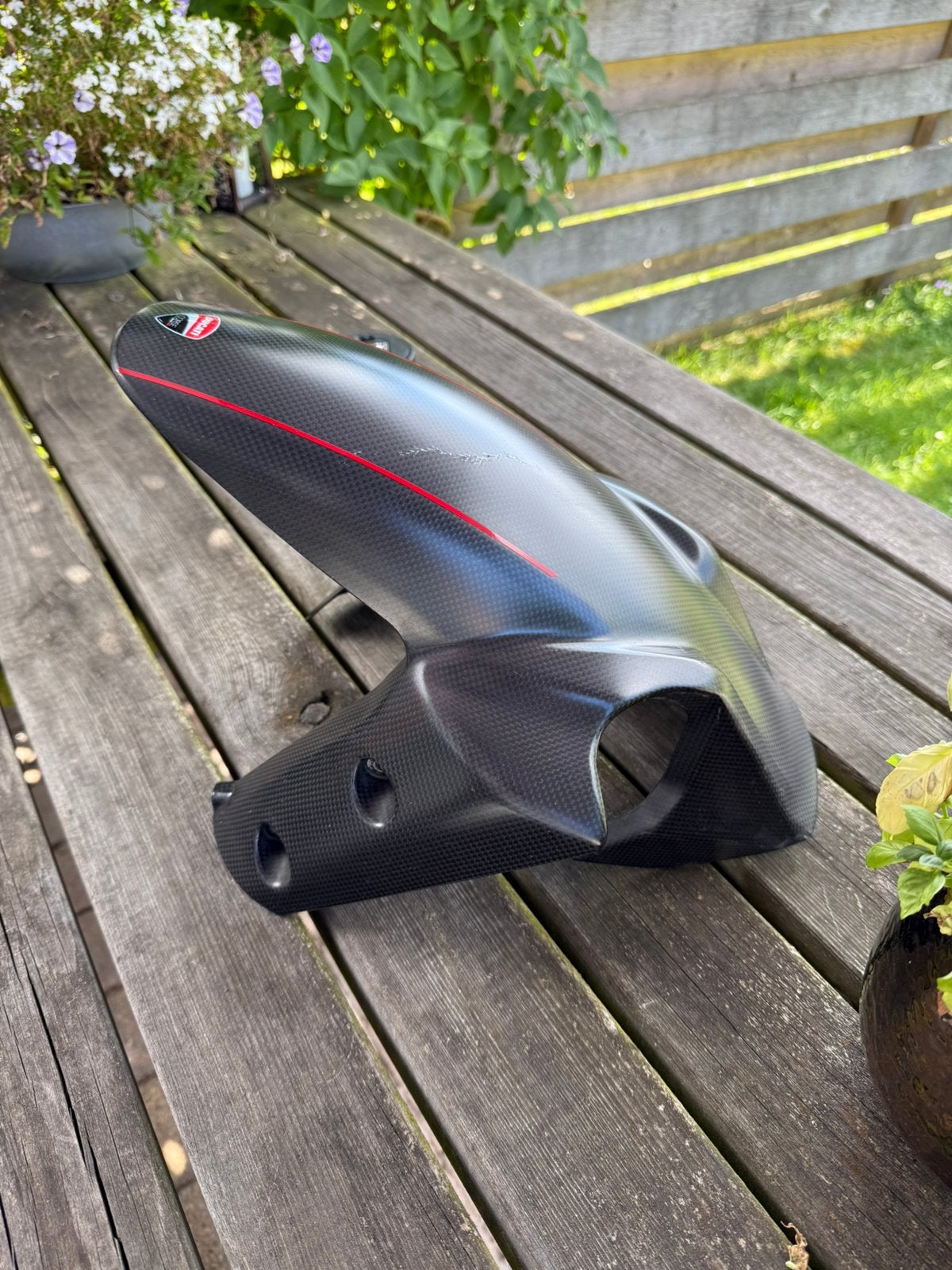 Carbon voorspatbord Ducati Multistrada 1260 s - Origineel, Ophalen of Verzenden, Gebruikt