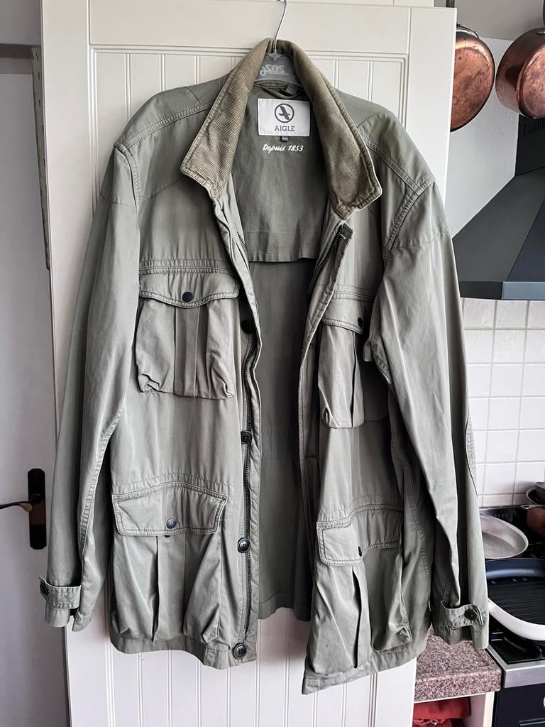 Originele Aigle jas, XXL, Verzenden, Zo goed als nieuw, Overige maten, Groen