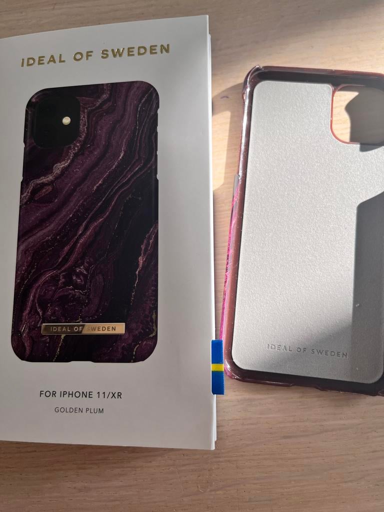 Ideal of Sweden Hoesje Donker Paars Marmer iPhone 11/XR, IPhone 11, Paars, Ophalen of Verzenden, Zo goed als nieuw