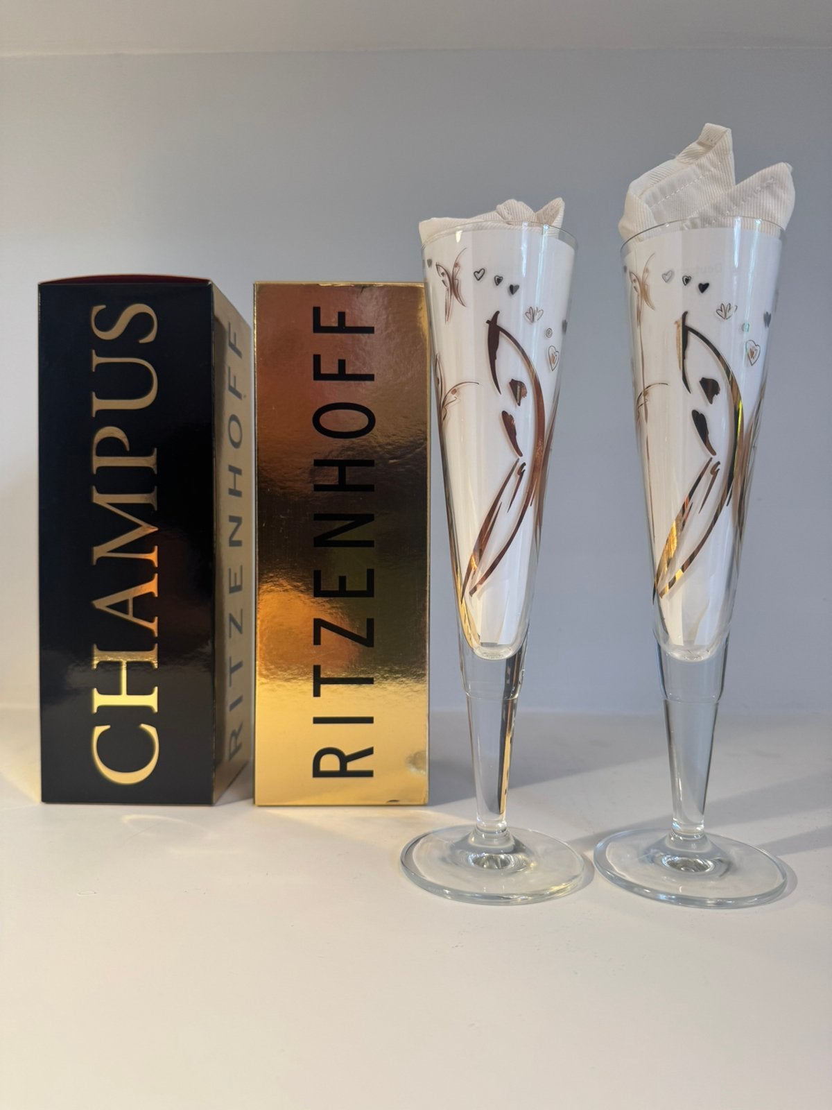Ritzenhoff Champus Champagneglazen 2 NIEUW, Ophalen, Nieuw, Overige typen