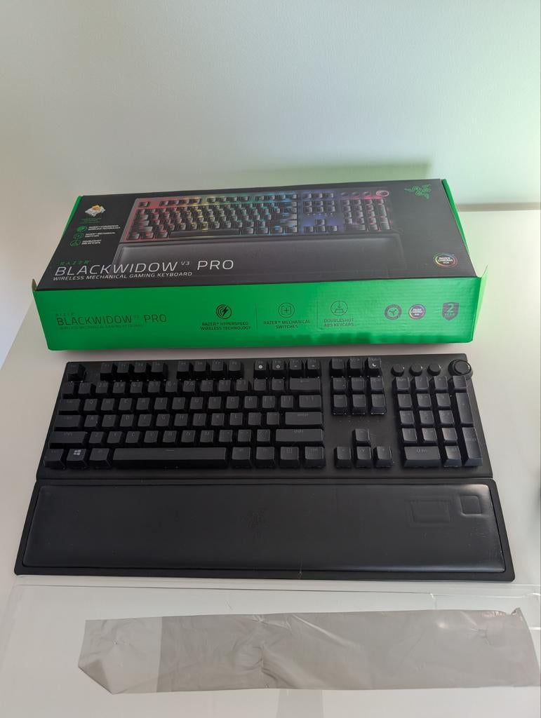 Razer BlackWidow V3 Pro Yellow Switch Gaming Keyboard, Computers en Software, Toetsenborden, Zo goed als nieuw, Qwerty, Draadloos