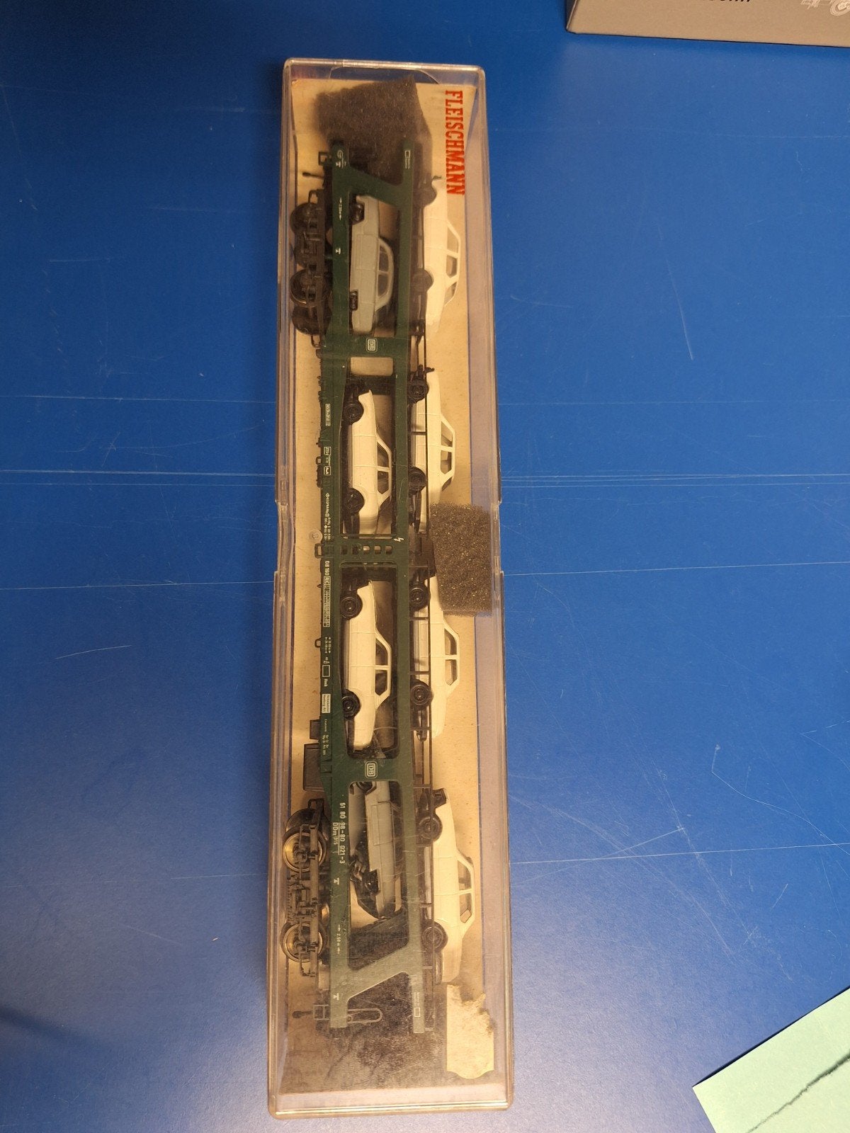 Fleischmann 5162 Autotransportwagon H0, Ophalen of Verzenden, Gebruikt, Wagon, Fleischmann