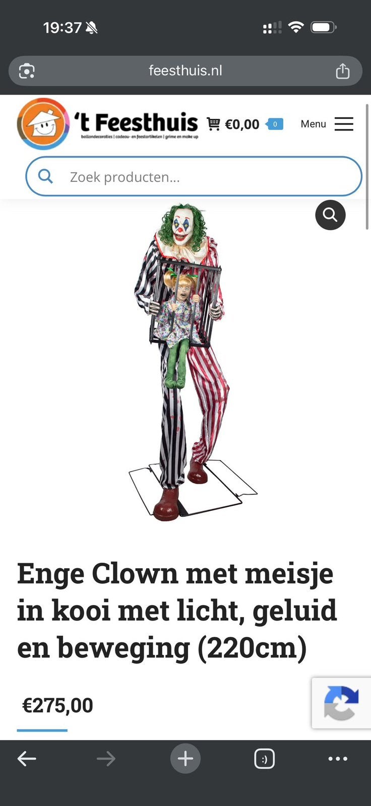 Halloween poppen, Ophalen, Zo goed als nieuw, Halloween of Griezel