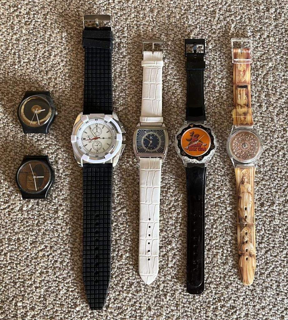 Zes horloges, Ophalen of Verzenden, Gebruikt, Polshorloge, Overige merken