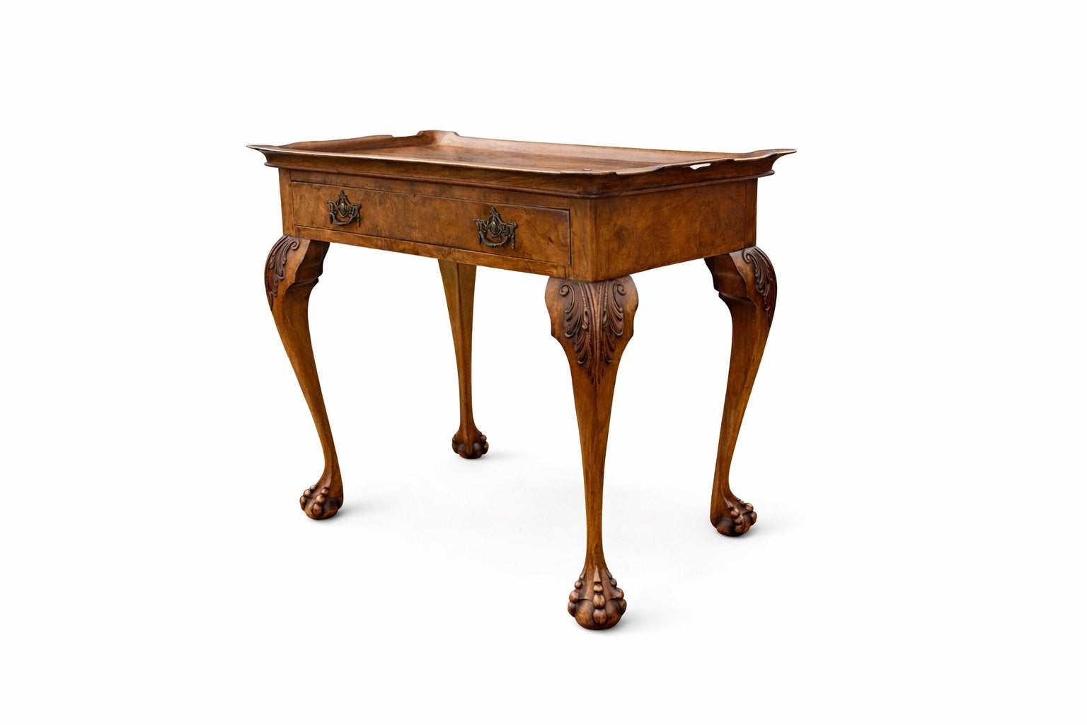 Antieke Butler Tray Tafel met Lade - Kleine Beschadiging, Ophalen