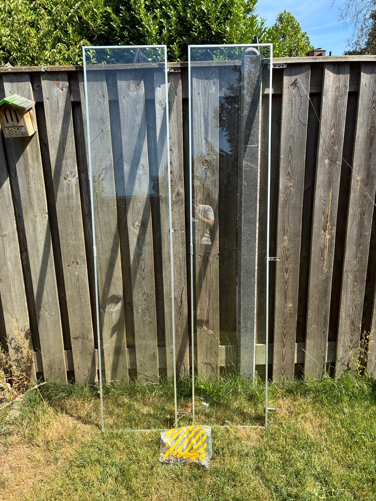 Twee glazen deuren Billy boekenkast IKEA (1,92 x 0,39), Ophalen, Minder dan 50 cm, Gebruikt, Glas