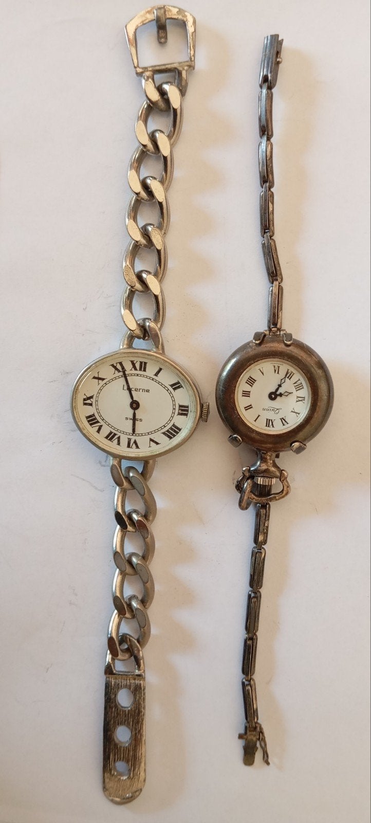 vintage verzilverde dames horloges een kan ook als hanger, Ophalen of Verzenden, Staal, Overige merken, 1960 of later