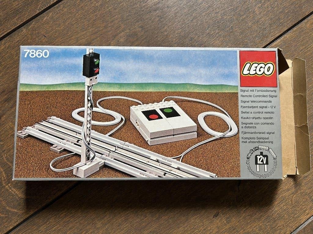 LEGO 7860 12V seinpaal incl doos en boekje - getest, Inclusief instructies, Gebruikt, Overige thema's, Lego